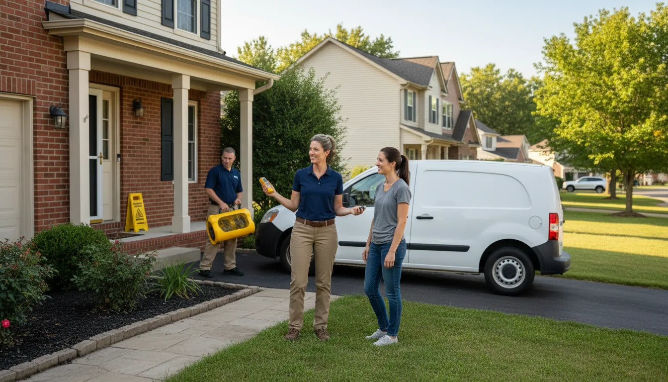 Water restoration image for Dehumidification And Cleanup Services in Clarkson, KY